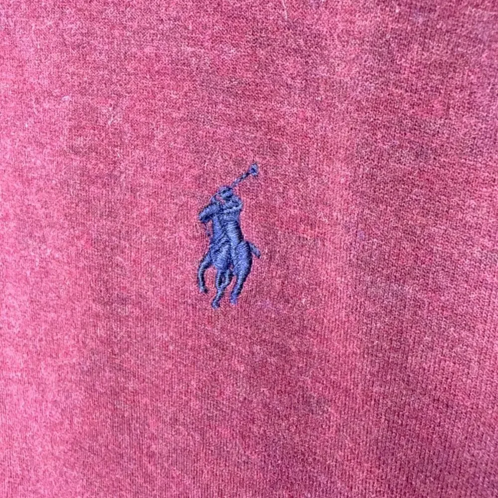 Polo Ralph Lauren Luxury Jersey Quarter-Zip Pullover‎ Burgundy Size XL